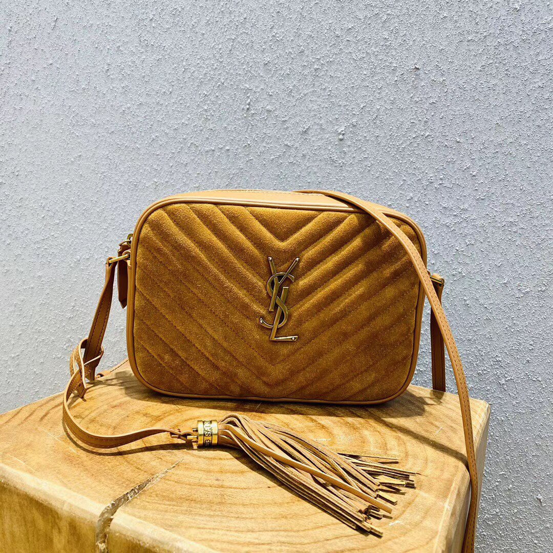 Lou Camera Bag Small Suede and Leather