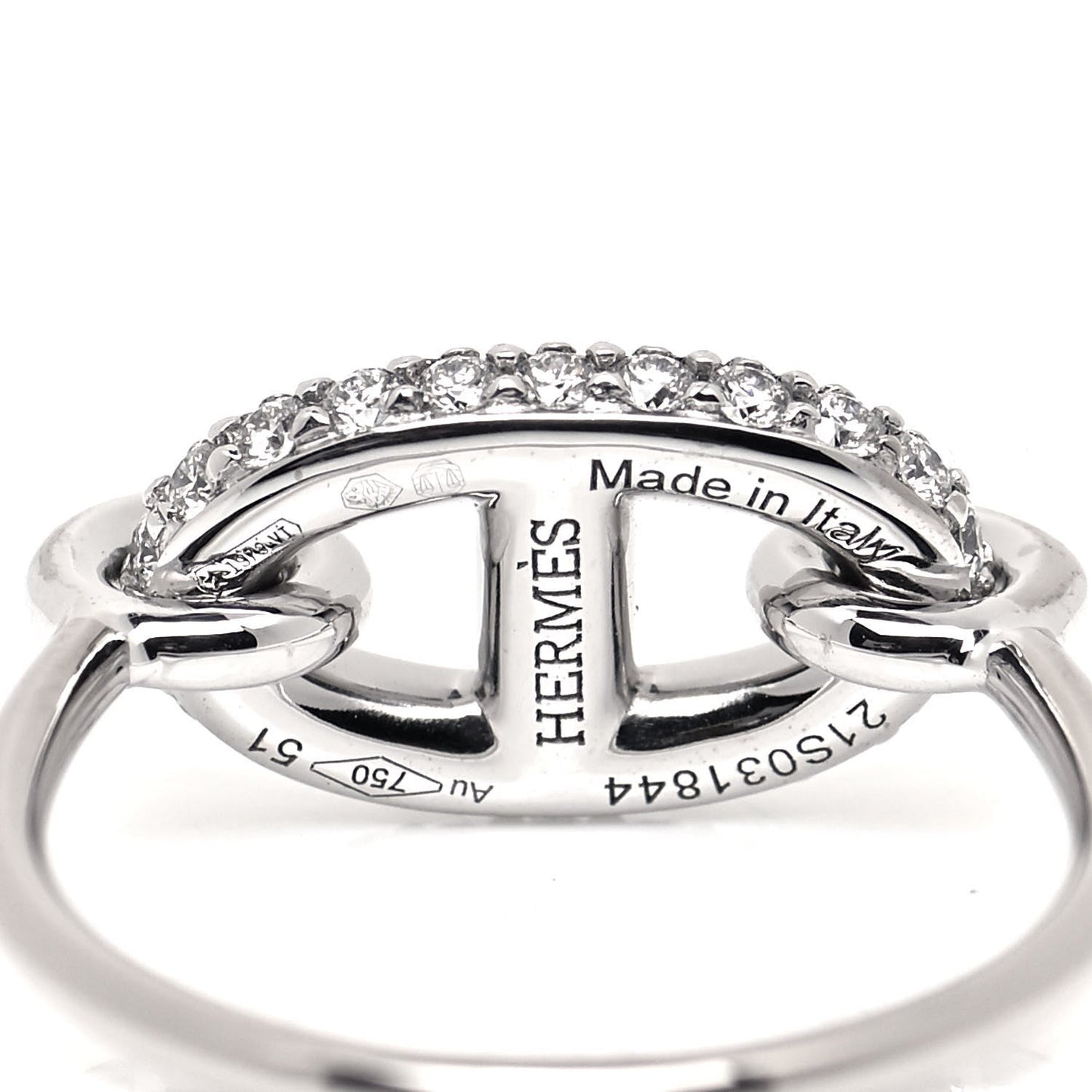 18K Farandole Diamond Hermes Ring