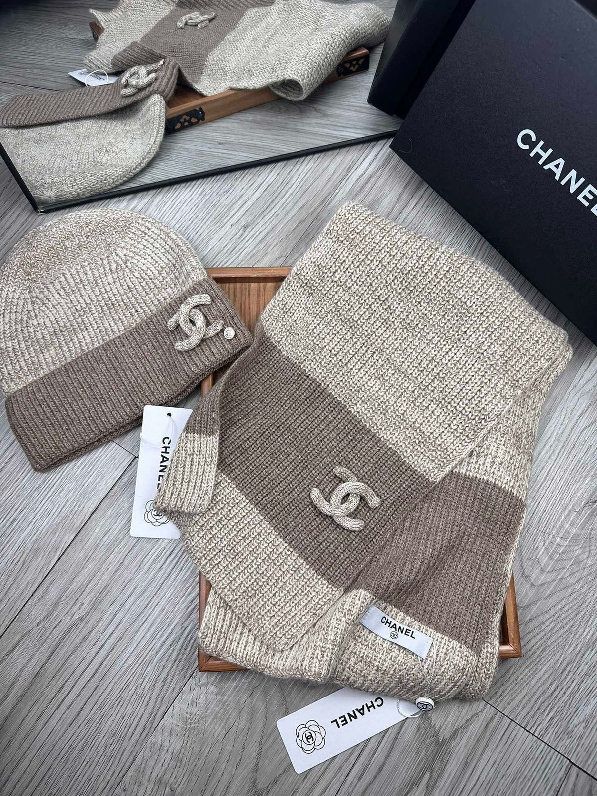 CC Beanie + Scarf Set (1123329473)