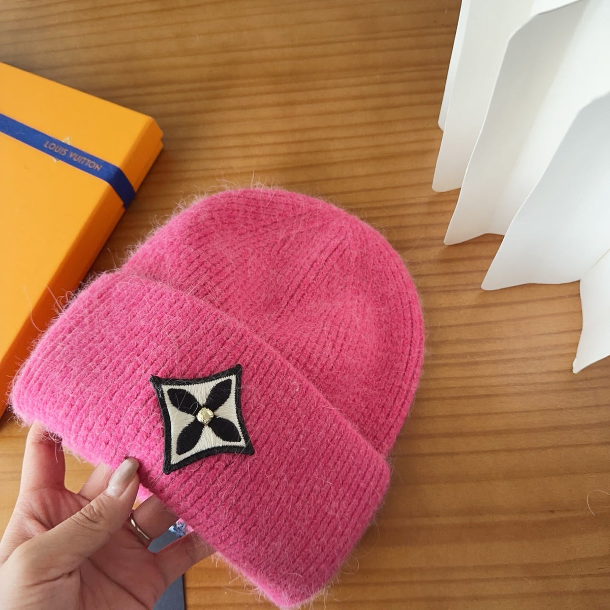 Beanie in Rose Red