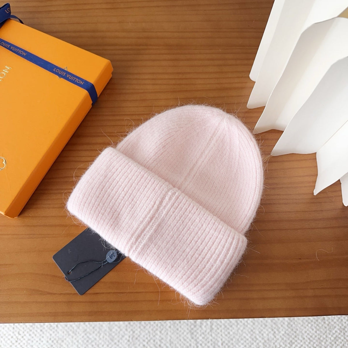 Beanie in Light Pink