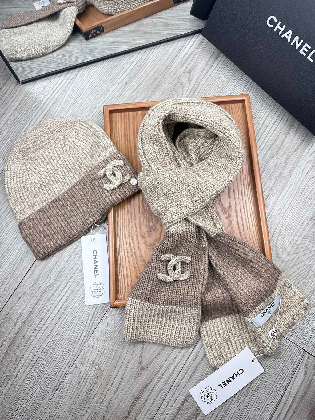 CC Beanie + Scarf Set (1123329473)