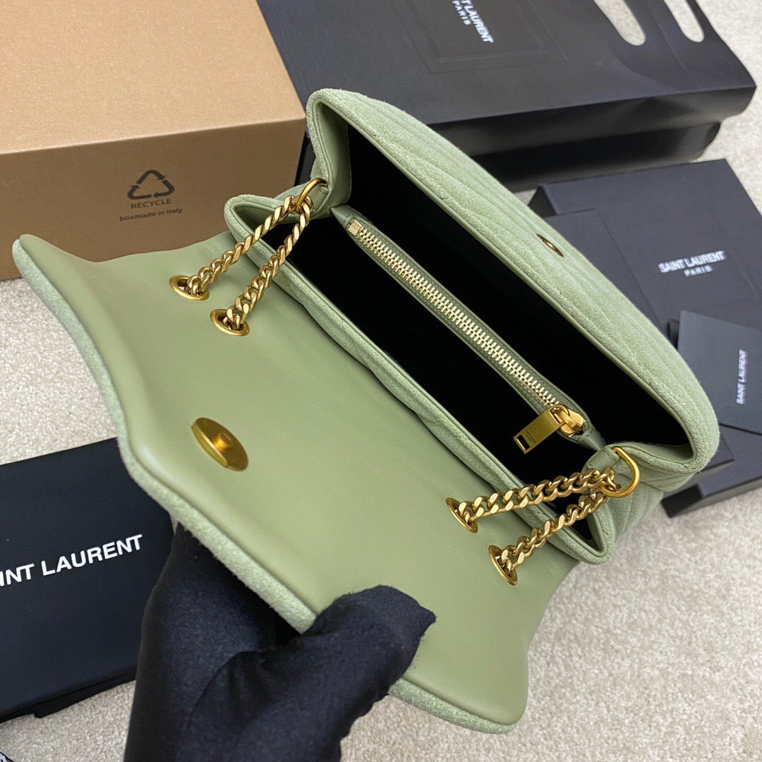 Soft sage suede crossbody 688019190