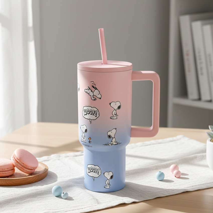 Peanuts Snoopy Woof Travel Tumbler - Limited Ombre Color