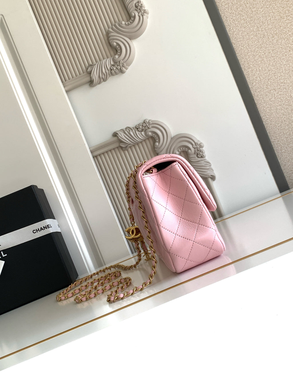 CC Small Flap Bag Petal Pink