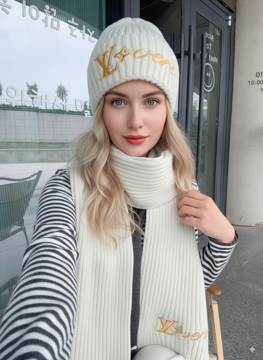 Set of Beanie and Scarf