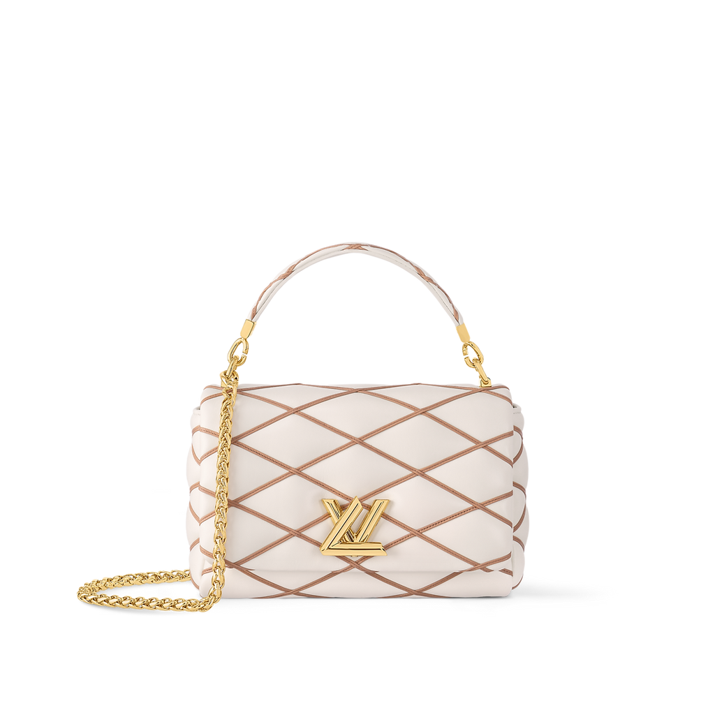 Louis Vuitton Go-14 MM Handbag - Crème Beige / Chestnut Brown