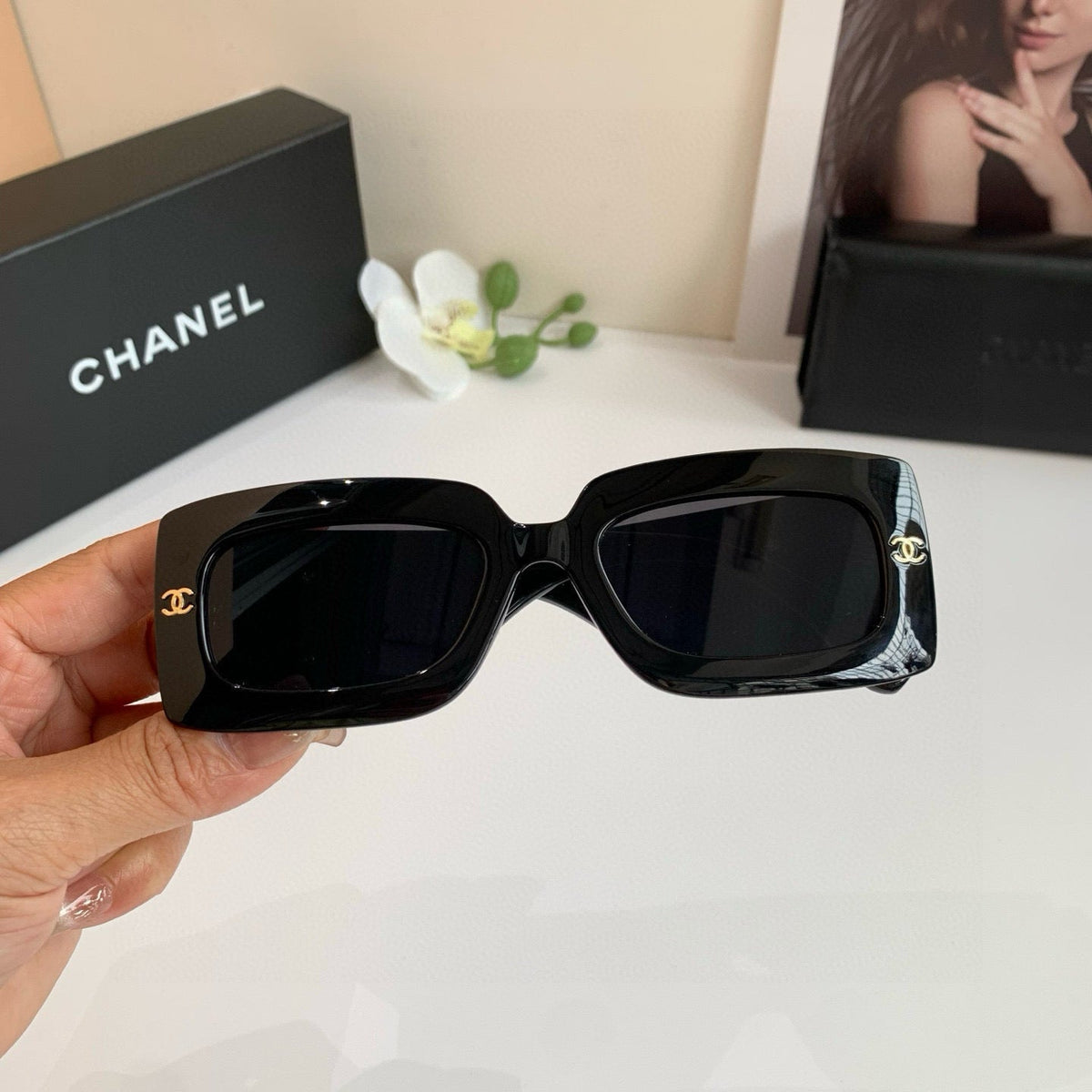 CC Quilted Oversized Sunglasses