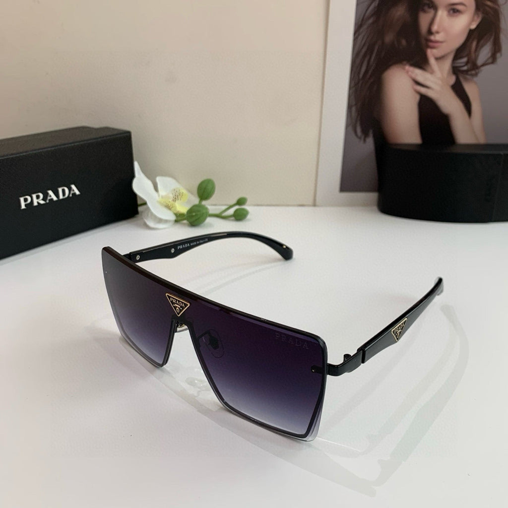 Shield-Style Luxury Sunglasses